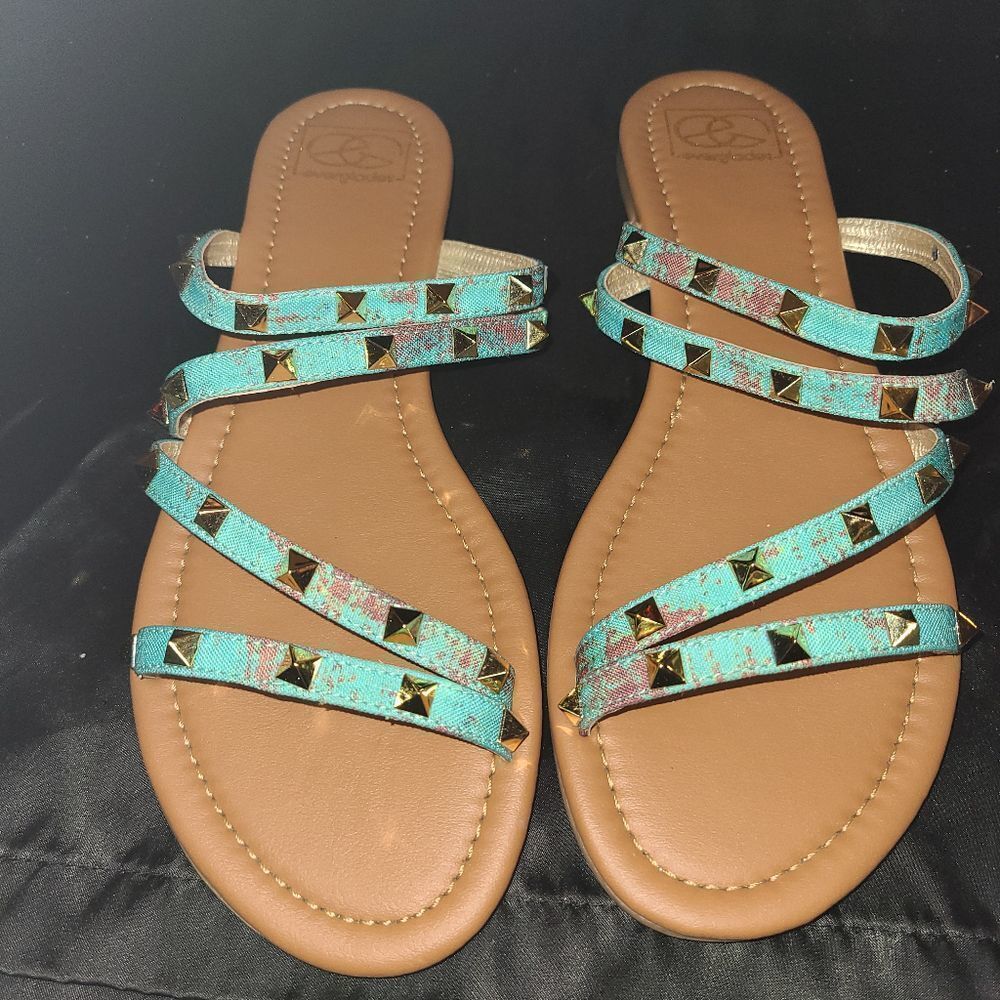 Everglades Mimi Strappy Studded Sandals